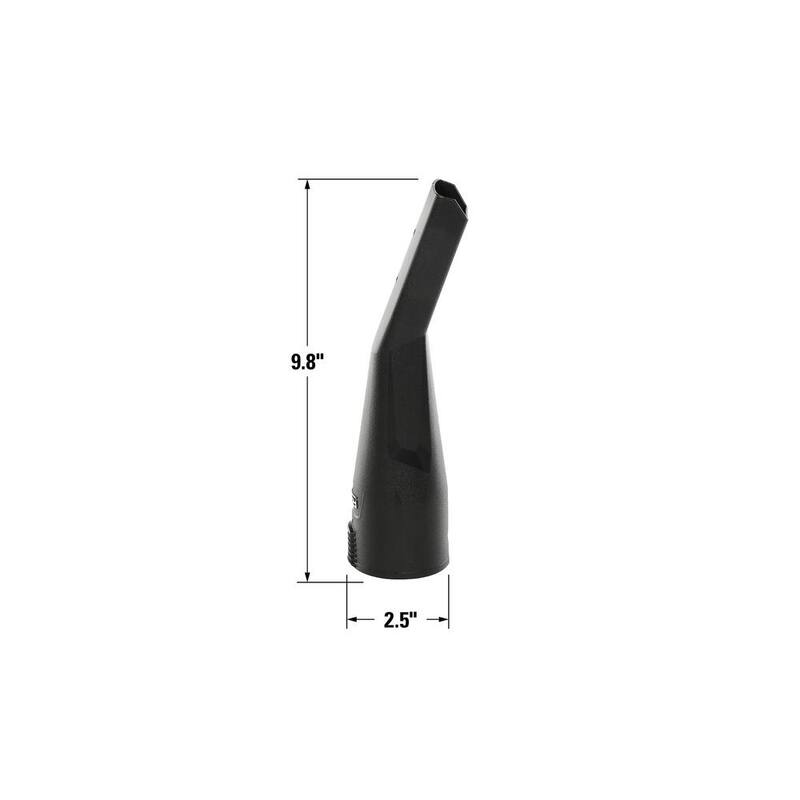 RIDGID 2-1/2 in. NXT Max Locking Car Nozzle Accessory Shop Vac Attachment for RIDGID NXT Wet Dry Vacuums - MAX2503