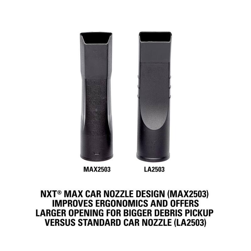 RIDGID 2-1/2 in. NXT Max Locking Car Nozzle Accessory Shop Vac Attachment for RIDGID NXT Wet Dry Vacuums - MAX2503