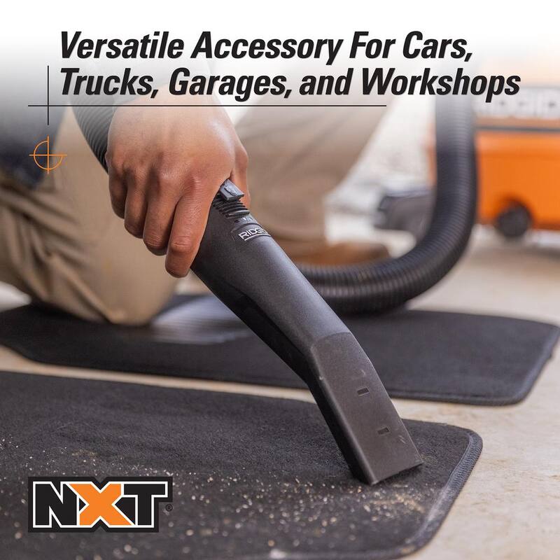 RIDGID 2-1/2 in. NXT Max Locking Car Nozzle Accessory Shop Vac Attachment for RIDGID NXT Wet Dry Vacuums - MAX2503