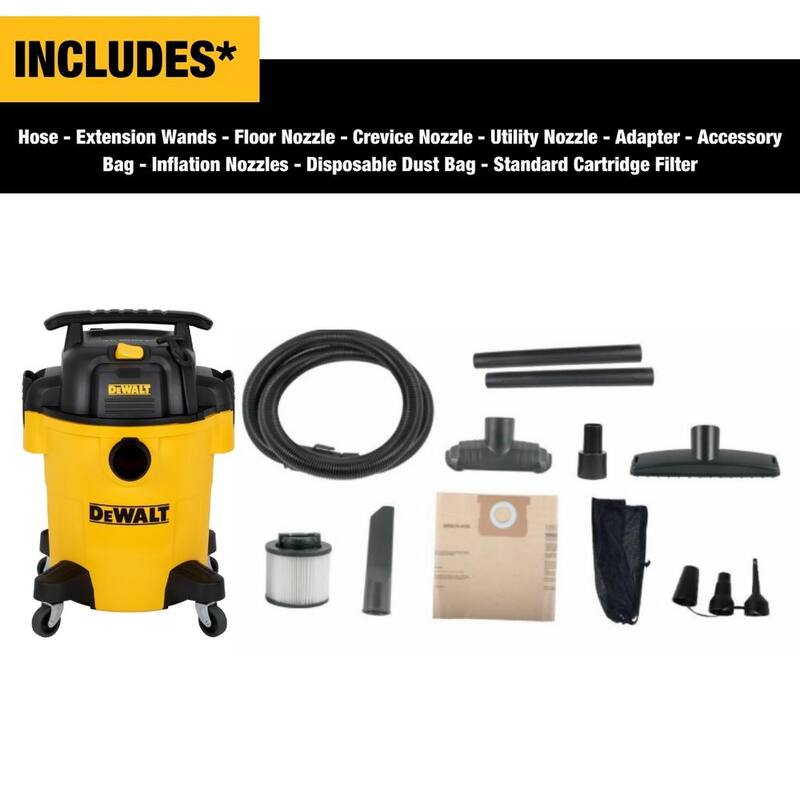 DEWALT 6 Gal. Poly Wet/Dry Vacuum - DXV06PL