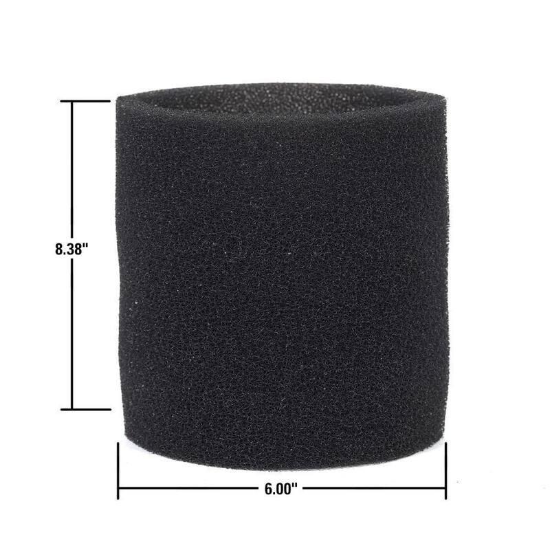 MULTI FIT Replacement Wet Debris Application Wet Dry Vacuum Foam Sleeve Filter for Select Shop-Vac Brand Shop Vacs (1-Pack) - VF2001
