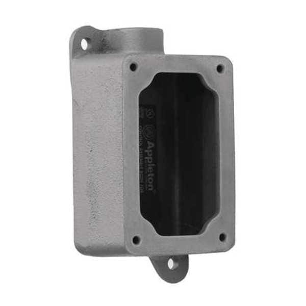 Appleton Electric Electrical Box, Mounting Box Type, 1 Gang, Malleable Iron - EFDC150-NL-Q