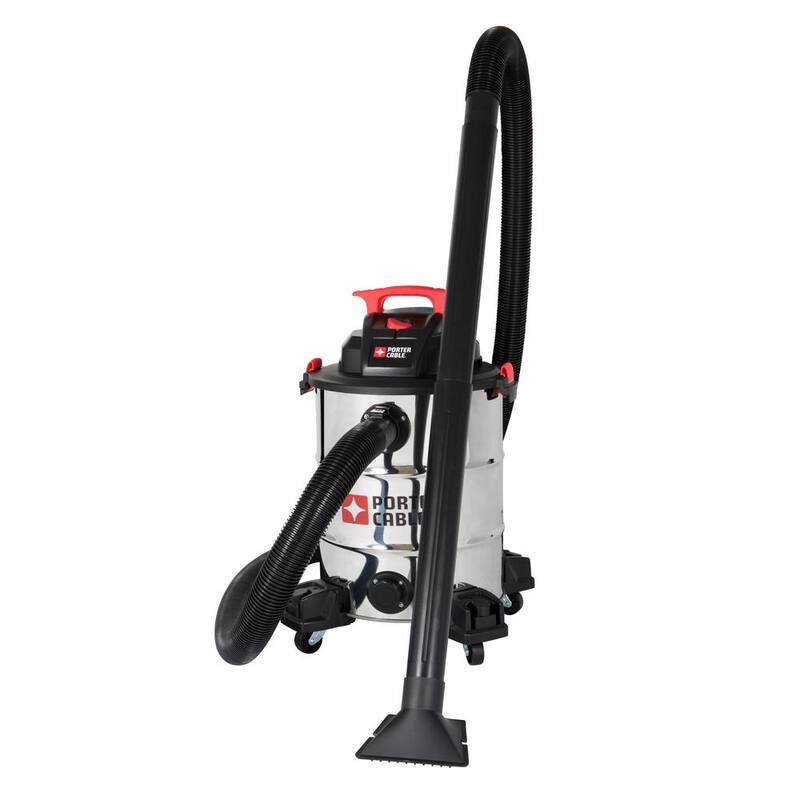 Porter-Cable 10 Gal. 6.5 Peak HP Stainless Steel Wet/Dry Vacuum - PCX18156