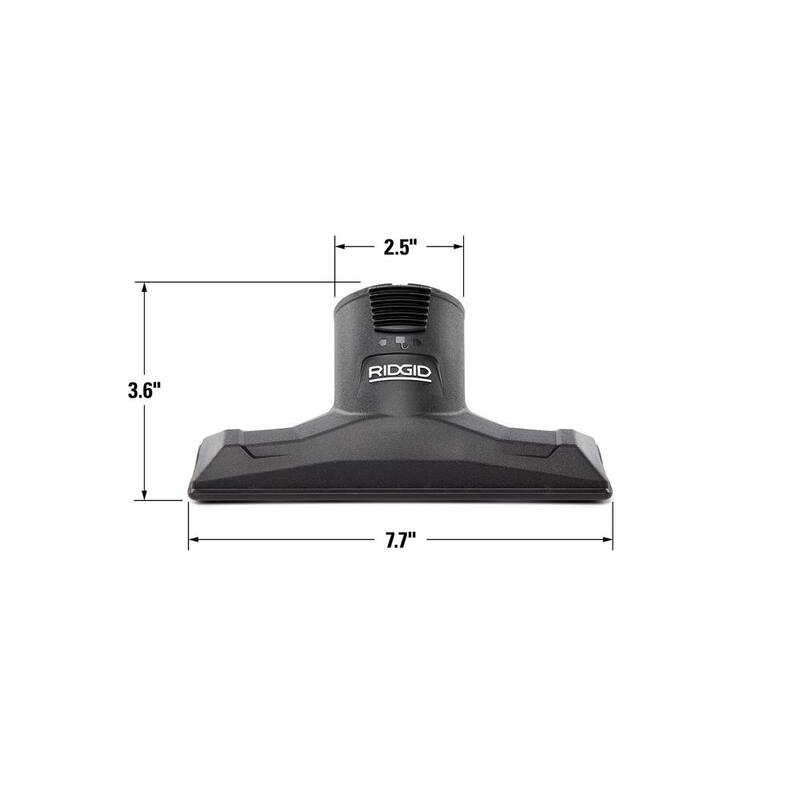 RIDGID 2-1/2 in. NXT Max Locking Utility Nozzle Accessory Shop Vac Attachment for RIDGID NXT Wet Dry Vacuums - MAX2509