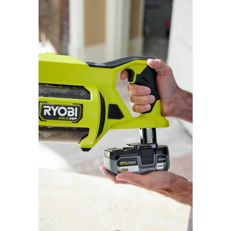 RYOBI ONE+ HP 18V Brushless Cordless Jobsite Hand Vacuum Kit with 4.0 Ah HIGH PERFORMANCE Battery and 18V Charger - PBLHV701K