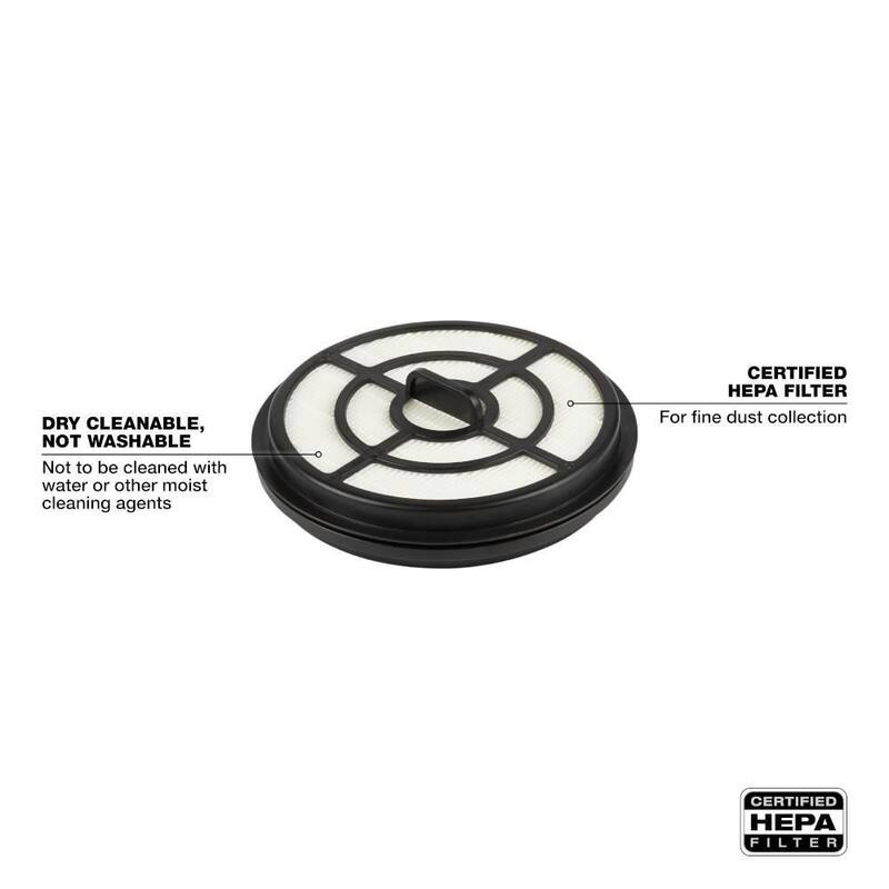 Milwaukee HEPA Filter for Milwaukee M18 FUEL Backpack Vacuum (2-Pack) - 49-90-1963-49-90-1963