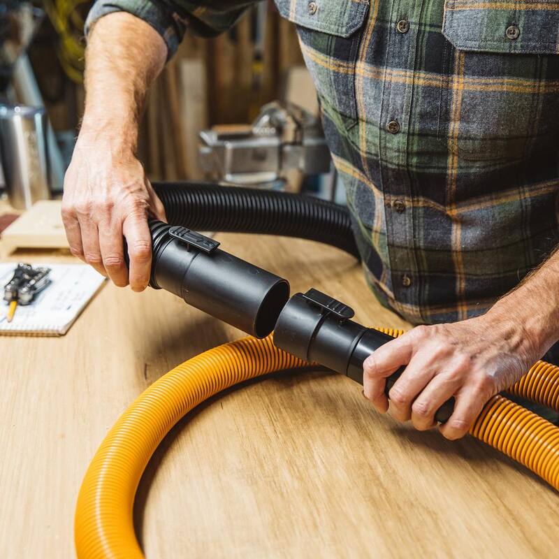 RIDGID 1-1/4 in. Car Cleaning Kit Accessory Shop Vac Attachments with 14-ft Locking Hose for RIDGID Wet Dry Vacuums - VT1734
