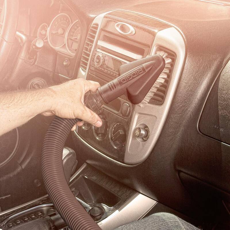 RIDGID 1-1/4 in. Car Cleaning Kit Accessory Shop Vac Attachments with 14-ft Locking Hose for RIDGID Wet Dry Vacuums - VT1734
