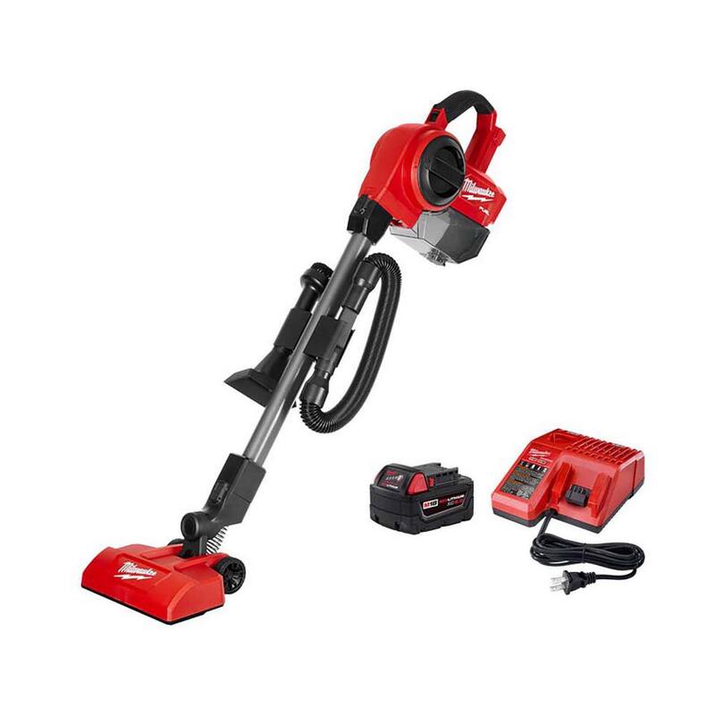 Milwaukee M18 FUEL 18-Volt Lithium-Ion Brushless .25 Gal. Cordless Jobsite Wet/Dry Vacuum with 5.0 Ah Battery and Charger - 0940-20-48-59-1850