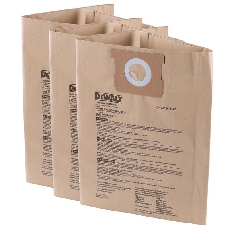 DEWALT 6 Gal. to 10 Gal. Dust Bag Filter Wet/Dry Vac - DXVA19-4101