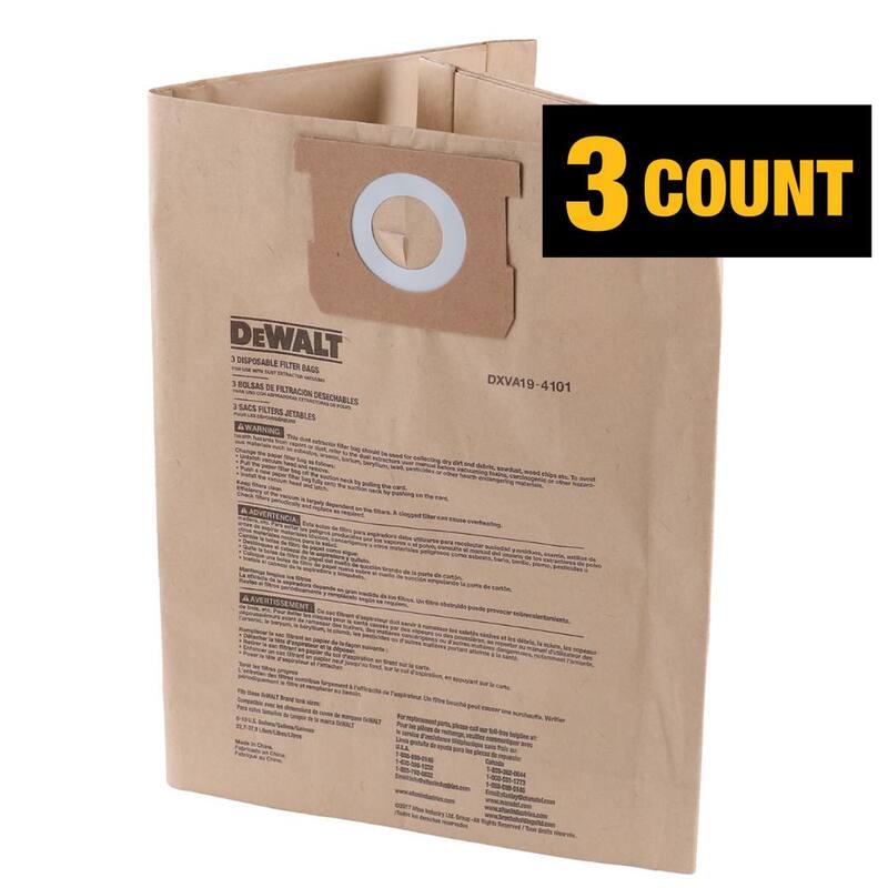 DEWALT 6 Gal. to 10 Gal. Dust Bag Filter Wet/Dry Vac - DXVA19-4101