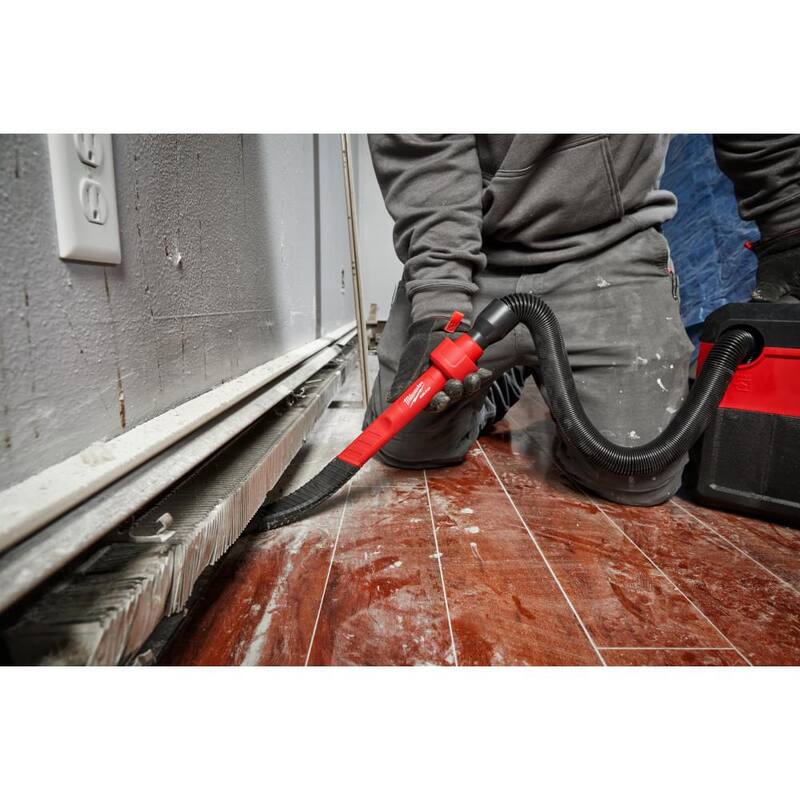 Milwaukee AIR-TIP 1-1/4 in. - 2-1/2 in. Flexible Long Reach Crevice Tool Attachment For Wet/Dry Shop Vacuums (1-Piece) - 49-90-2030