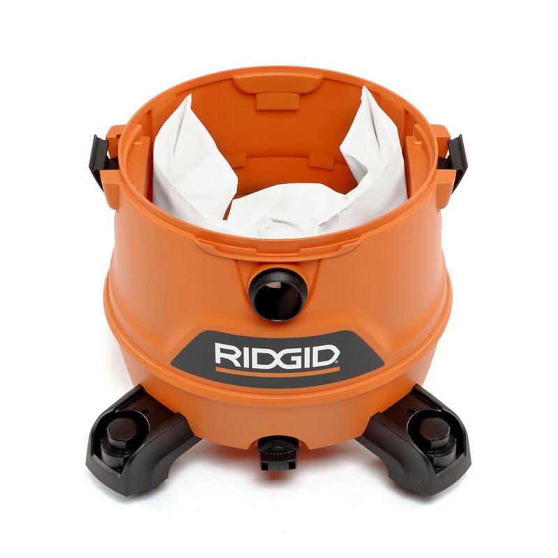 RIDGID 14 Gallon 6.0 Peak HP NXT Shop Vac Wet Dry Vacuum with Fine Dust Filter, Dust Bags, Locking Hose and Accessories - HD1400A
