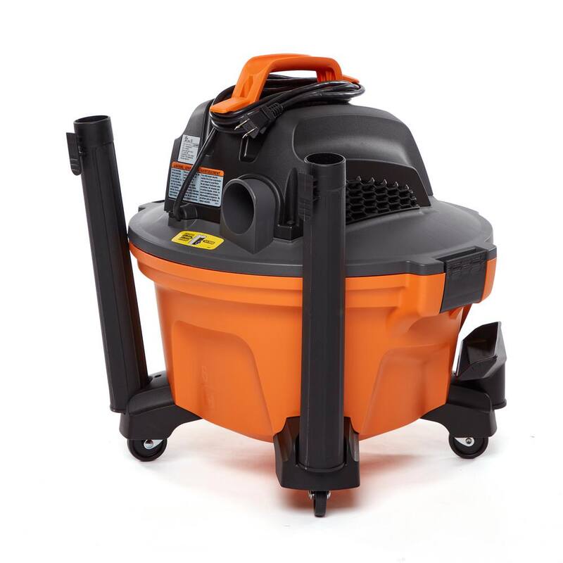 RIDGID 6 Gallon 3.5 Peak HP NXT Shop Vac Wet Dry Vacuum with General Debris Filter, Dust Bags, Locking Hose and Accessories - HD0600B