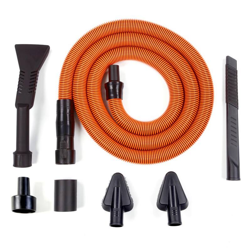 RIDGID 3 Gal 3.5 Peak HP Handheld Shop Vac Wet Dry Vacuum with RIDGID SWEEP Dust Pan, Hose, LED Car Nozzle, Car Cleaning Kit - WD3050C