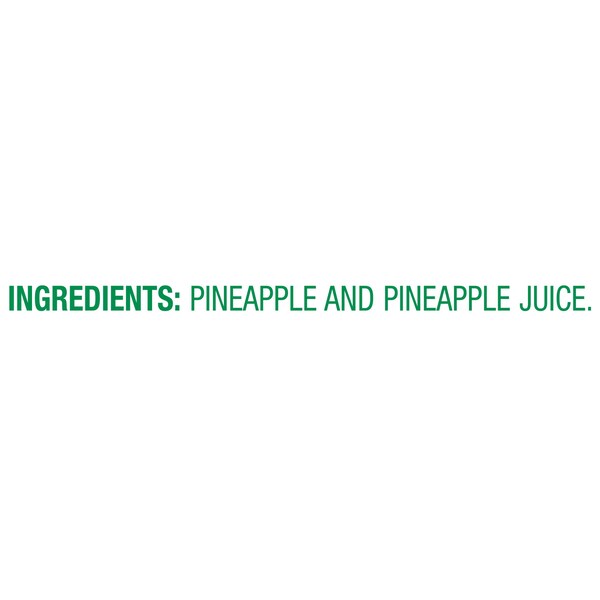 Piña Triturada Dole en Jugo de Piña 8 oz., Paquete de 12 - 01619