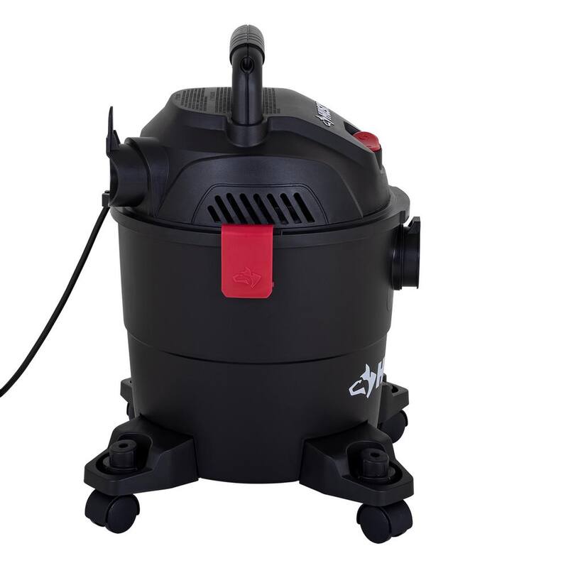 Husky 4 Gal. Poly Wet/Dry Vac with Filter, Hose, and Accessories - AT18303P-4A