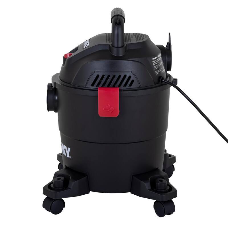 Husky 4 Gal. Poly Wet/Dry Vac with Filter, Hose, and Accessories - AT18303P-4A