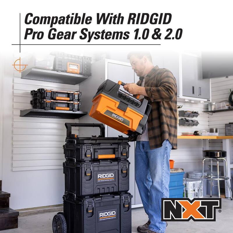 RIDGID Pro Gear Accessory Vac-Mount Shop Vac Attachment for Select 3 Gallon NXT Wet Dry Vacuums, HD0300 and HD0318 - PG0300