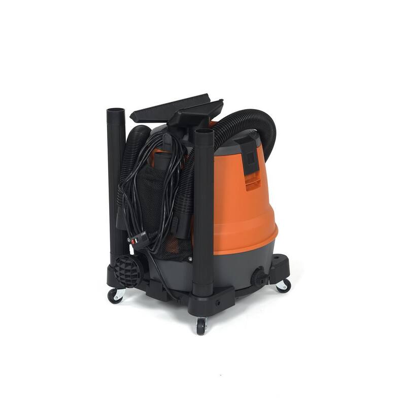 RIDGID 12 Gallon 6.5 Peak HP Motor-On-Bottom Shop Vac Wet Dry Vacuum with Fine Dust Filter, Hose and Accessory Attachments - MOB1200