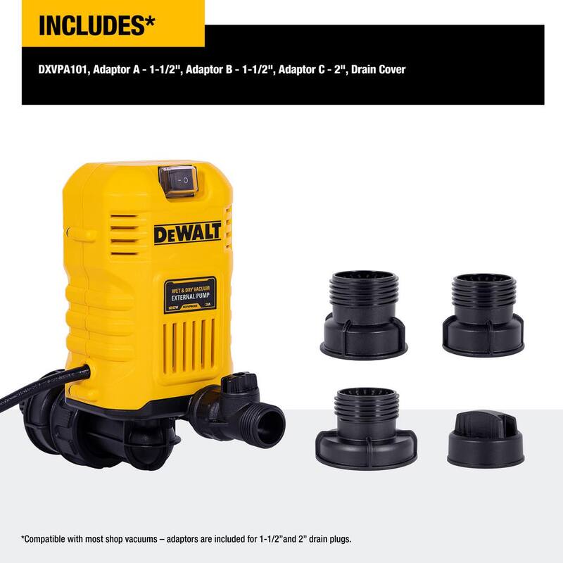 DEWALT Wet/Dry Vacuum External Pump - DXVPA101