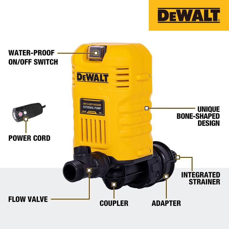 DEWALT Wet/Dry Vacuum External Pump - DXVPA101