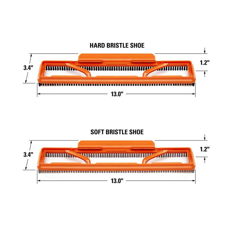 RIDGID 2-1/2 in. NXT Max Floor Tool Shoe Kit Shop Vac Attachments with Hard and Soft Bristles for RIDGID NXT Wet Dry Vacuums - SK1500