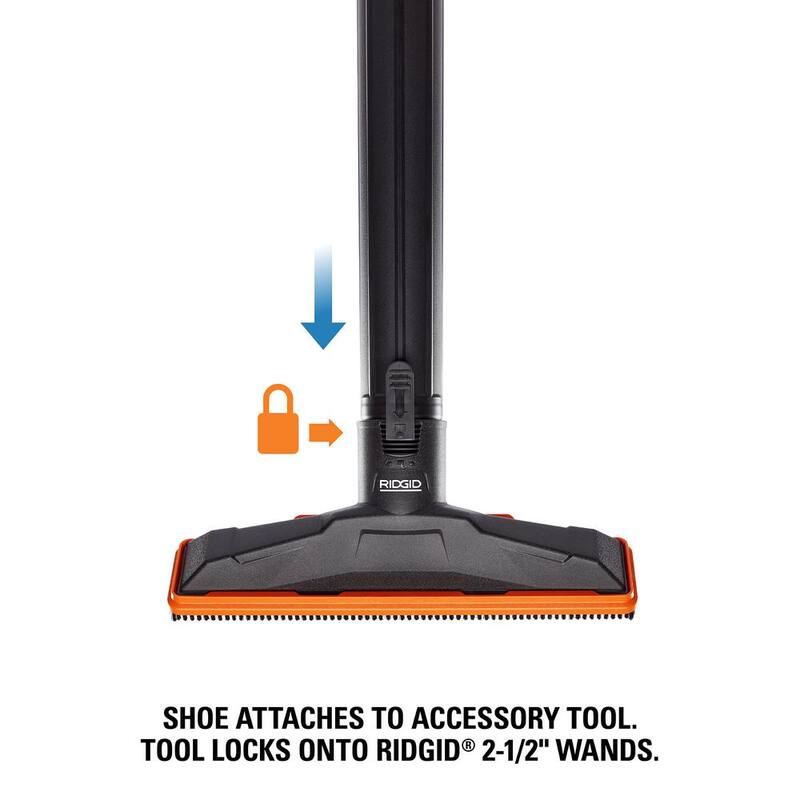 RIDGID 2-1/2 in. NXT Max Floor Tool Shoe Kit Shop Vac Attachments with Hard and Soft Bristles for RIDGID NXT Wet Dry Vacuums - SK1500