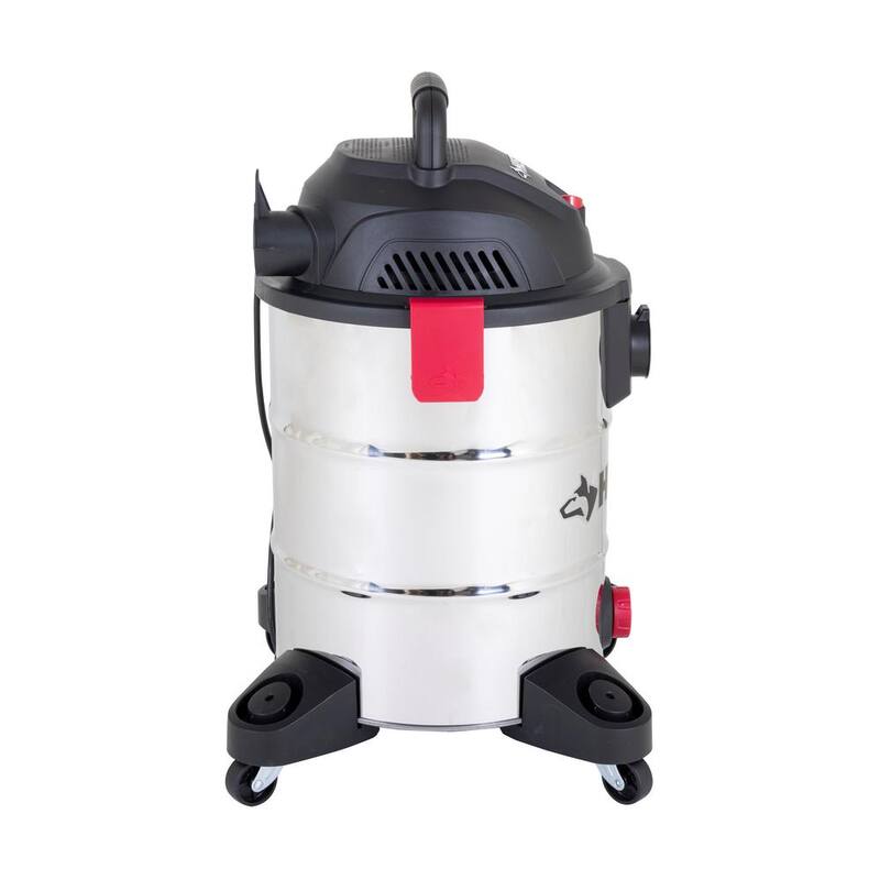 Husky 10 Gal. Stainless Steel Wet/Dry Vac with Filter, Hose, and Accessories - AT18503-10C