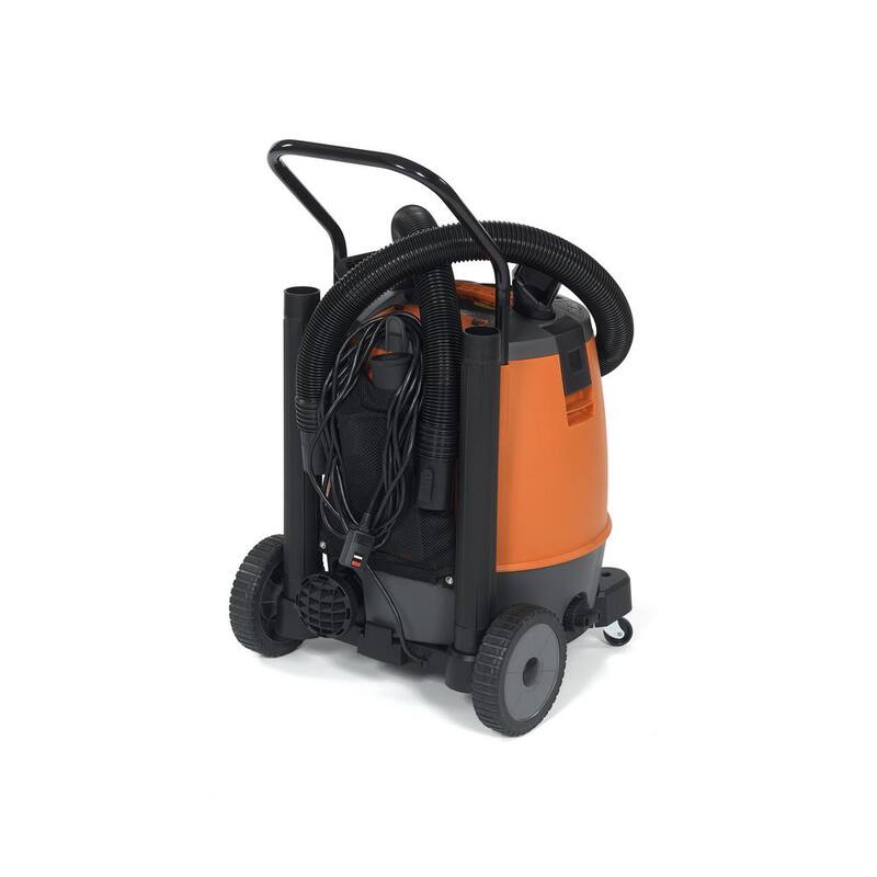 RIDGID 16 Gallon 6.5 Peak HP Motor-On-Bottom Shop Vac Wet Dry Vacuum with Fine Dust Filter, Hose and Accessory Attachments - MOB1600
