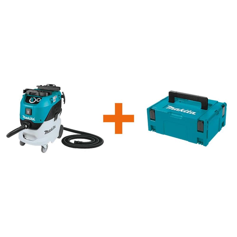 Makita 11 Gal. Wet/Dry HEPA Filter Dust Extractor/Vacuum with 15.5 in. Medium Interlocking Tool Box - VC4210L197211-7