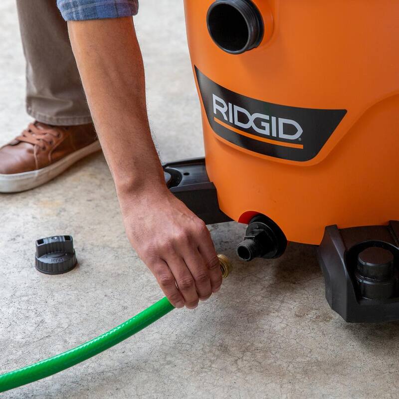RIDGID Hose to Drain Adapter Vacuum Accessory Shop Vac Attachment for Most RIDGID Wet Dry Vacuums - VT2519