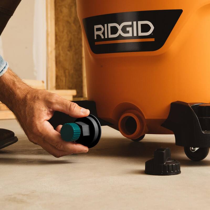 RIDGID Hose to Drain Adapter Vacuum Accessory Shop Vac Attachment for Most RIDGID Wet Dry Vacuums - VT2519