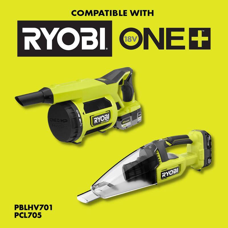 RYOBI Jobsite Vacuum Accessory Kit with (2) Extension Wand, Crevice Tool and Floorhead - A32K01