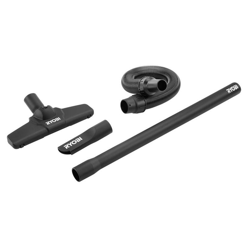 RYOBI Jobsite Vacuum Accessory Kit with (2) Extension Wand, Crevice Tool and Floorhead - A32K01
