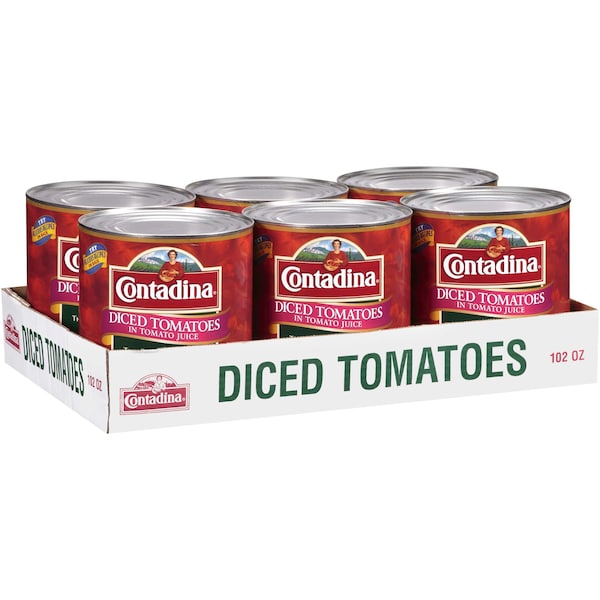 Tomates en Cubos Contadina en Jugo Contadina 102 oz. Latas, Paquete de 6 - 2001585