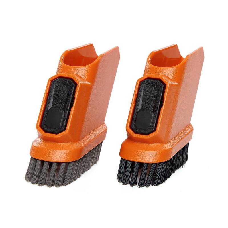 RIDGID 2-1/2 in. NXT Max Crevice Tool Shoe Kit Shop Vac Attachments with Hard and Soft Bristles for RIDGID NXT Wet Dry Vacuums - SK0200