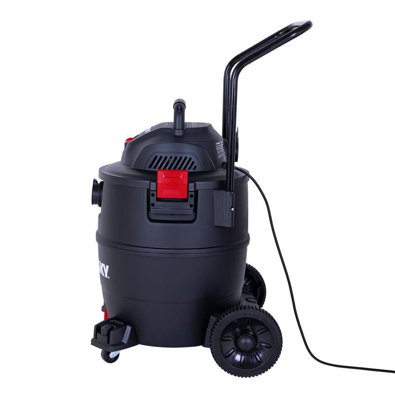 Husky 16 Gal. Poly Cart-Design Wet/Dry Vac with a Cartridge Filter, Hose, and Accessories - AT18621P-16A