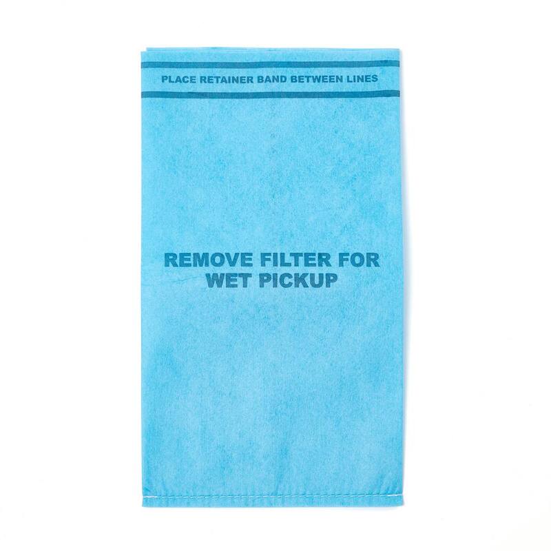 MULTI FIT Replacement Wet Dry Vacuum Bag Filters with Band for Select Husky, Stinger and Bucket Head Shop Vacs (6-Pack) - VF2000A
