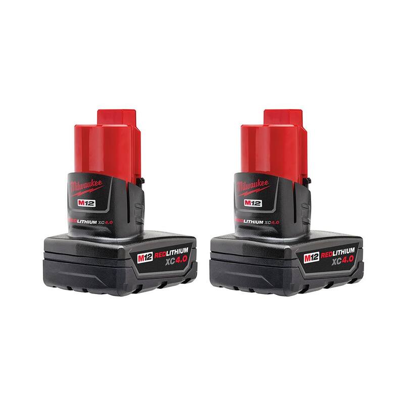Milwaukee M12 FUEL 12-Volt Lithium-Ion Cordless 1.6 Gal. Wet/Dry Vacuum with 2 XC Extended Capacity 3.0 Ah Batteries - 0960-20-48-11-2442