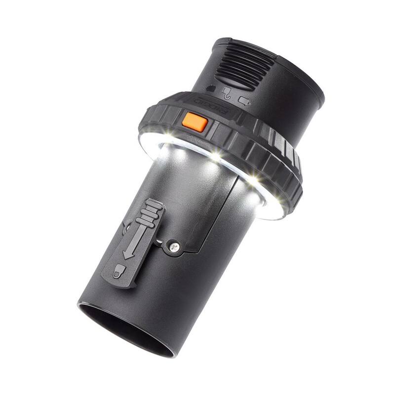 RIDGID 2-1/2 in. LED Lighted Passthrough Accessory Cuff Shop Vac Attachment for RIDGID Wet Dry Vacuum Hoses and Wands - LA2536