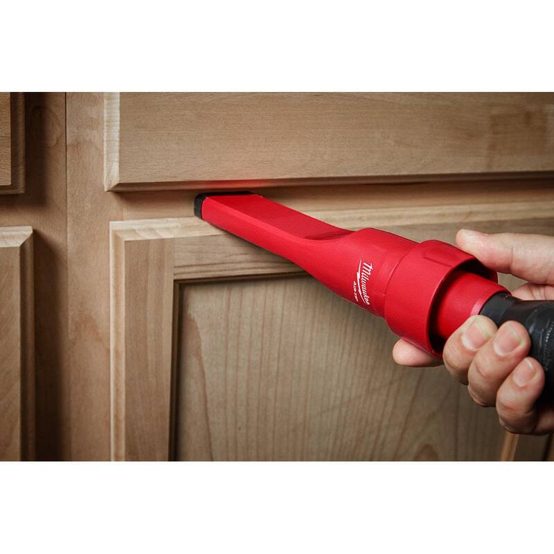 Milwaukee AIR-TIP 1-1/4 in. to 2-1/2 in. Non-Marring Crevice Tool, Utility Nozzle and Brush Kit For Wet/Dry Shop Vacuums (3-Piece) - 49-90-2034-49-90-2021-49-90-2027