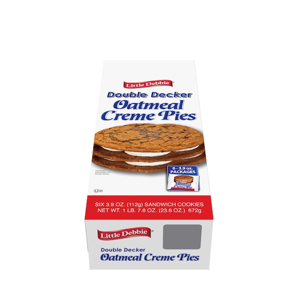 Galletas de avena Little Debbie para máquinas expendedoras, doble piso, PK54 - 89261