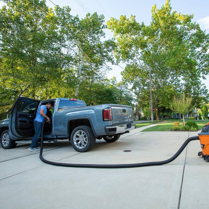RIDGID 16 Gallon 6.5 Peak HP NXT Shop Vac Wet Dry Vacuum with Detachable Blower, Filter, 7 ft Hose, 20 ft Hose and Accessories - HD1600D