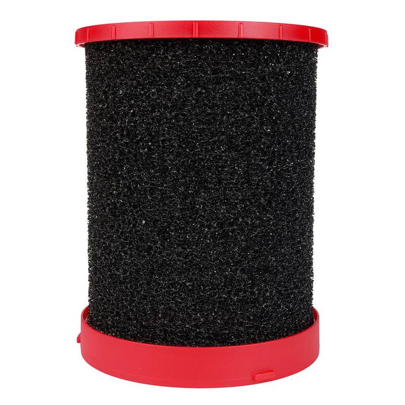 Milwaukee Large Wet/Dry Vacuum Foam Wet Filter for Milwaukee Wet/Dry Shop Vacuums (1-Pack) - 49-90-1990