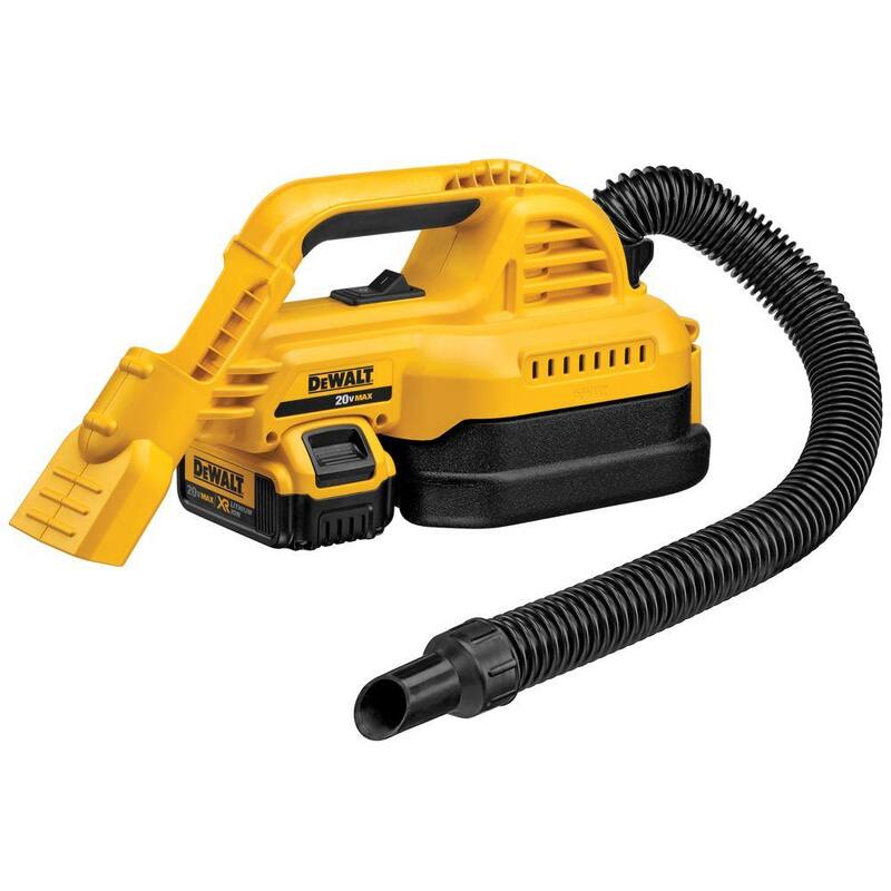 DEWALT 20V MAX Lithium-Ion 1/2 Gal. Wet/Dry Portable Vac Kit - DCV517M1