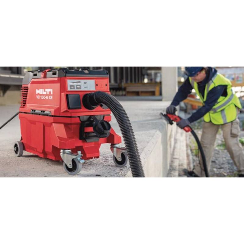 Hilti 120-Volt 150 CFM 6-XE 4 Gal. Compact Wet/Dry Construction Vacuum with Strap and Adapter - 3720112