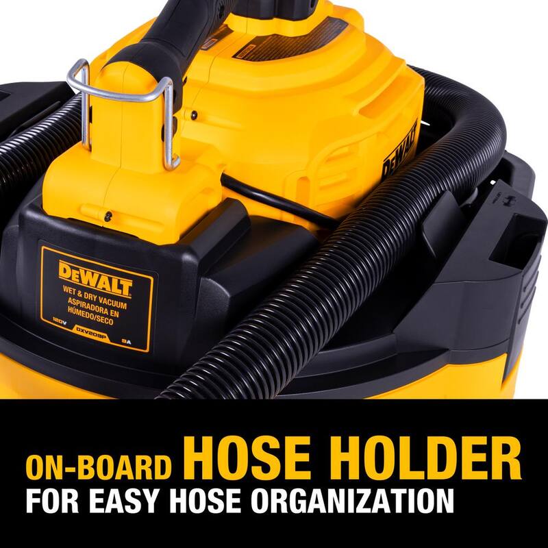 DEWALT 9 Gal. 5-Peak HP Wet/Dry Vac with Detachable Blower, Filters, and Accessories - DXV209P