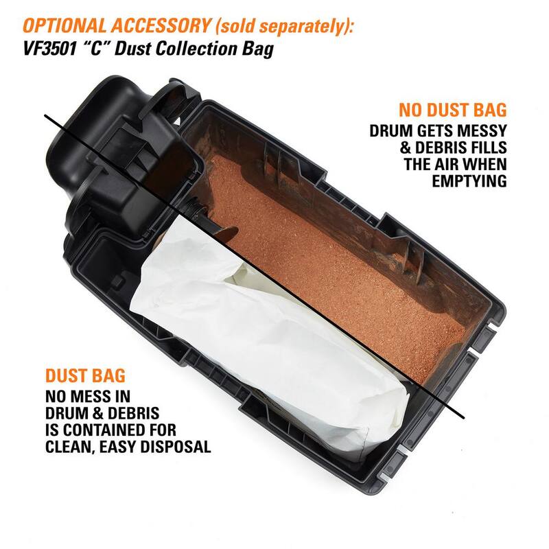 RIDGID 3 Gallon 18-Volt Cordless Handheld NXT Shop Vac Wet Dry Vacuum with Filter, Hose, Accessories and 8.0 Ah Battery - HD0318C