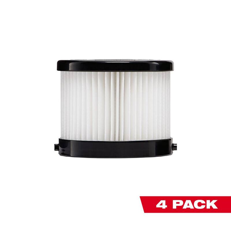Milwaukee HEPA Dry Replacement Filters (4-Pack) - 49-90-1951-49-90-1951